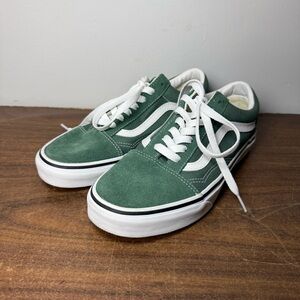 Vans Old Skool Clover Green Skate Shoes